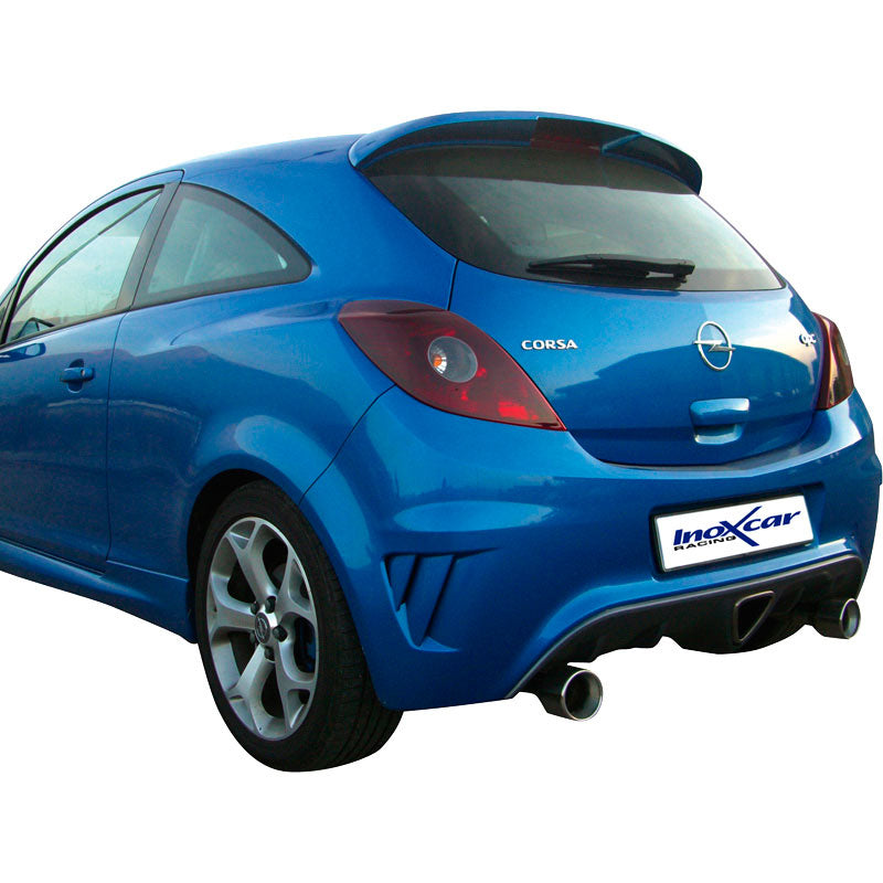 InoXcar, double échappement sport, compatible avec Opel Corsa D 1.6 OPC (192HP) 2006- Gauche/Droite 102mm Racing