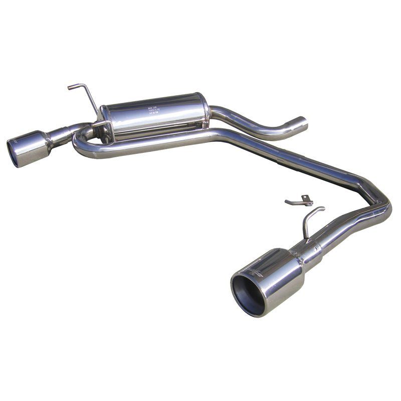 InoXcar, Double sports exhaust, fits Peugeot 406 1.8 (110HP) 1997- Left/Right 102mm