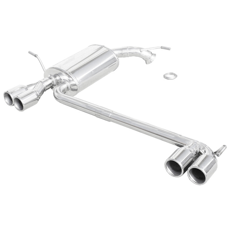InoXcar, double échappement sport, compatible avec Peugeot 407 2.7 HDi 24v (204HP) 2006- Gauche/Droite 2x80mm