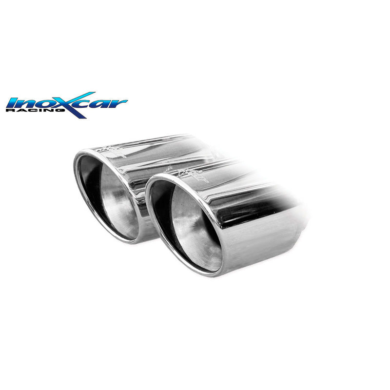 InoXcar, échappement sport, convient pour Audi A1 (GBA) 35TFSI (150HP) 2018- 2x70mm X-Race