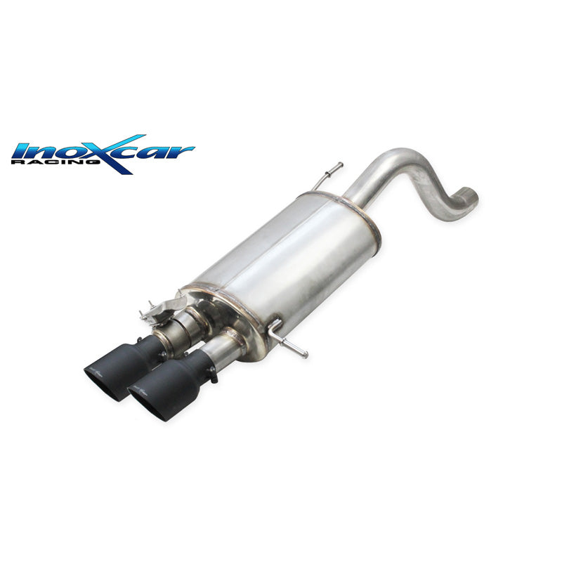 InoXcar, sportuitlaat, geschikt voor Hyundai i20 N 1.6 Turbo (204HP) 2020- 2x90mm Ceramic Black