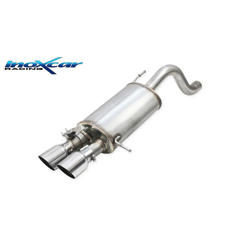InoXcar, échappement sport, compatible avec Hyundai i20 N 1.6 Turbo (204HP) 2020- 2x90mm Racing