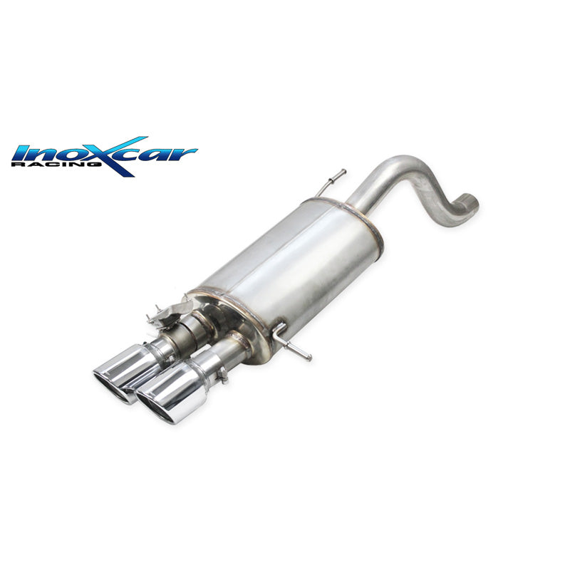 InoXcar, Sports exhaust, fits Hyundai i20 N 1.6 Turbo (204HP) 2020- 2x90mm X-Race