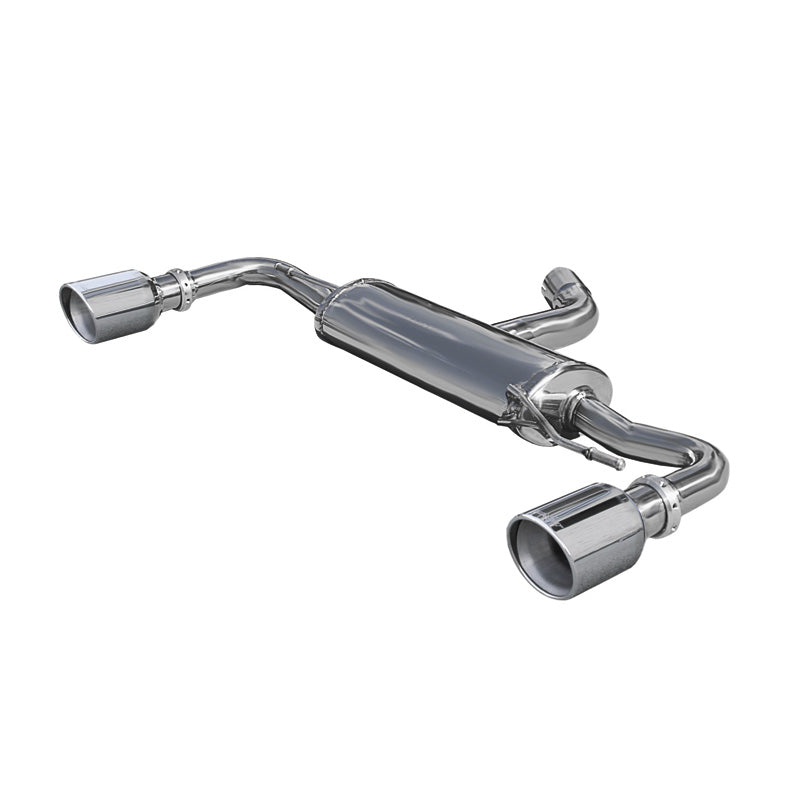 InoXcar, échappement sport double, compatible avec Volkswagen Golf VI 2.0 TSI GTI 210hp 2009- 1x100mm X-Race