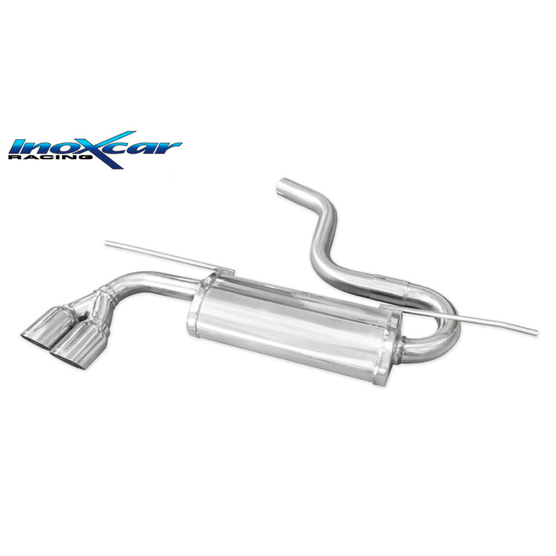 InoXcar, dubbele sportuitlaat, past op Volkswagen Golf VII 2.0 GTD 184HP 2012- 2019 2x80mm Racing