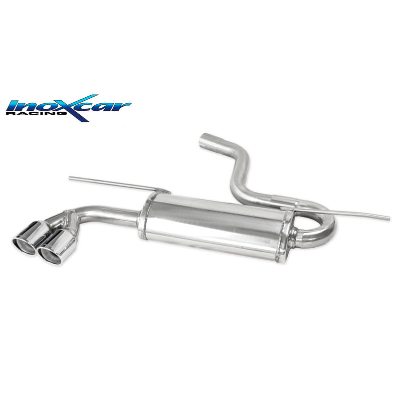 InoXcar, dubbele sportuitlaat, past op Volkswagen Golf VII 2.0 GTD 184HP 2012- 2019 2x80mm X-Race