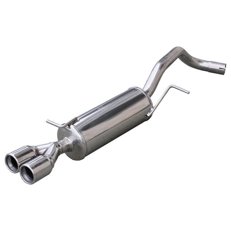 InoXcar, Sports exhaust, fits Volkswagen Polo 6R GTi 1.4 16v TSi (180HP) 2010- 2x80mm (Ø55mm)