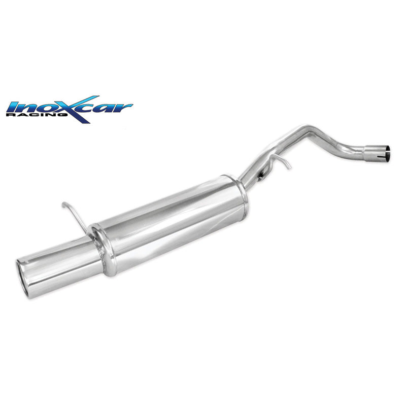 InoXcar, Sports exhaust, fits Volkswagen Polo 9N 1.4 75hp 2001-2008 1x102mm