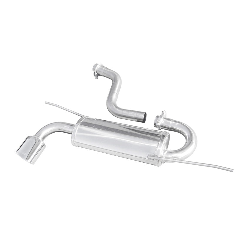 InoXcar, Sports exhaust, fits Volkswagen Scirocco 2.0 TDi 140hp 2008- 1x120x80mm Oblique