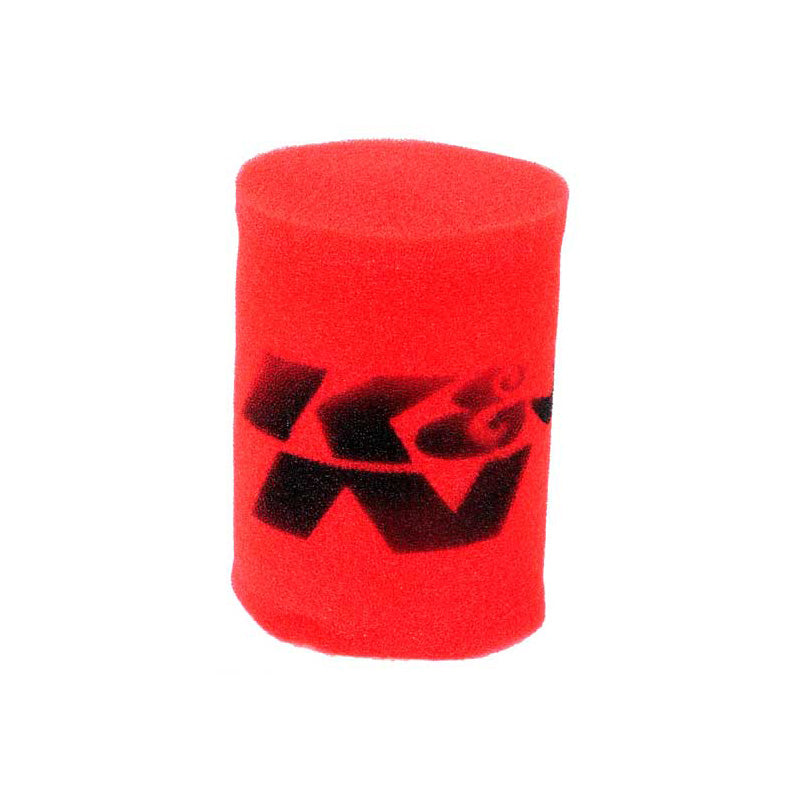 K&N, enveloppe de préfiltration Airforce - Rouge - 95mm diamètre intérieur x 152mm hauteur