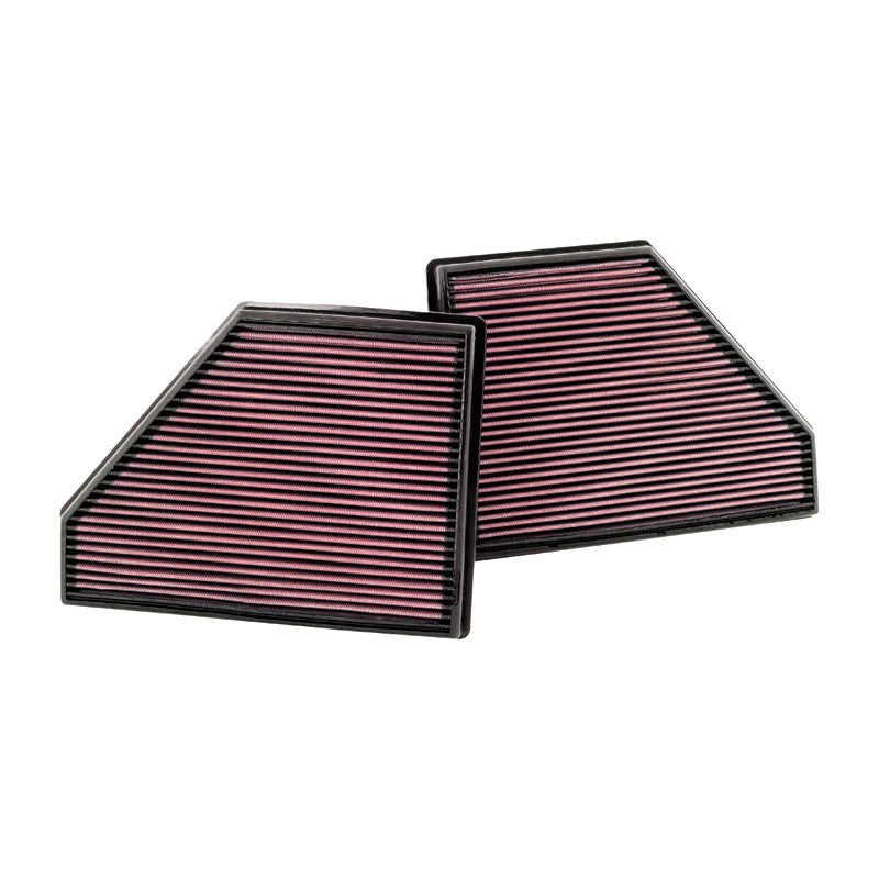 K&N Panel Filter, Fits BMW X5 4.8L-V8 2007-2010 (set of 2) (33-2407)