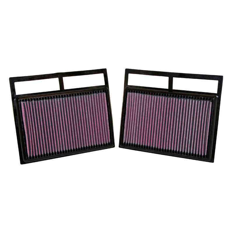 K&N Panel Filter, fits Mercedes-Benz CL600/ CL65 / G65 AMG 2012-2017 / S600 / S65 AMG 2003-2017 / SL600 / SL65 AMG 2004-2017 / S600 / S 65 AMG / S650 Maybach 2015- / C180 2018- (set of 2) (33-2412)