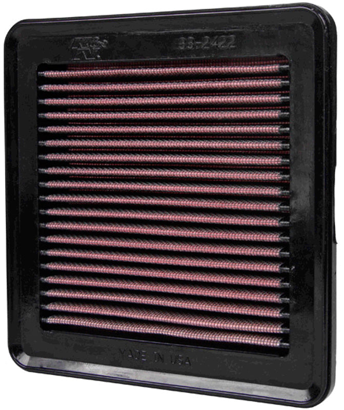 K&N, filtre panneau, compatible avec Honda Jazz 1.3/1.4/1.5 (2009-2015) & Civic X 1.0 (2017-)