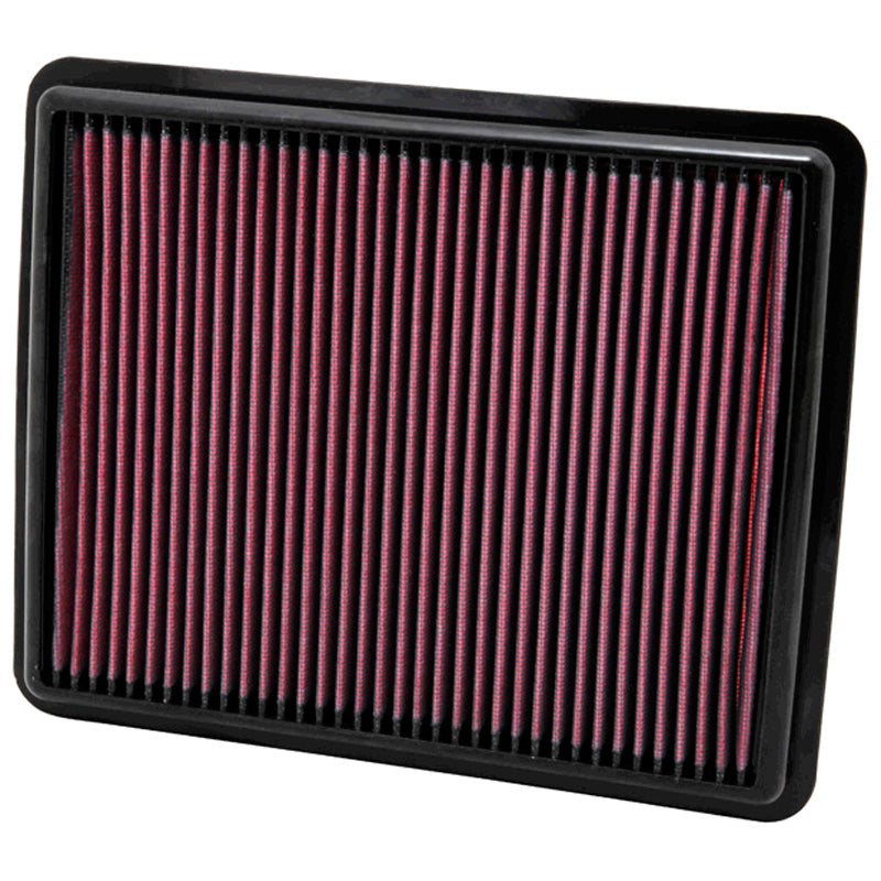 K&N, filtre panneau, compatible avec Hyundai Azera 3.3 / Santa Fe 2.4, 3.5 / Sonata 2.0, 2.4 / Kia Cadenza 3.3 / Optima 1.7D 2.0, 2.4 / Sorento 2.4, 3.5 (2010-2016)