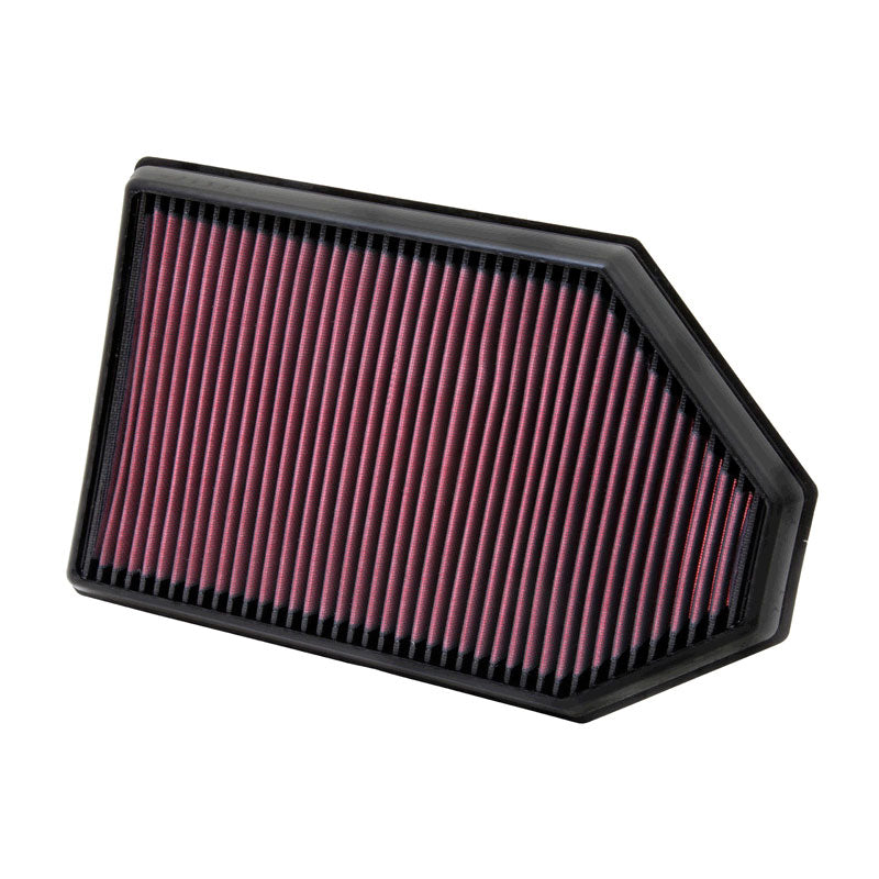 K&N Panel Filter, Fits Dodge Challenger / Charger 3.6, 5.7, 6.2, 6.4 / Chrysler 300C 3.6, 5.7/ Lancia Thema 3.6 2011-2016 (33-2460)