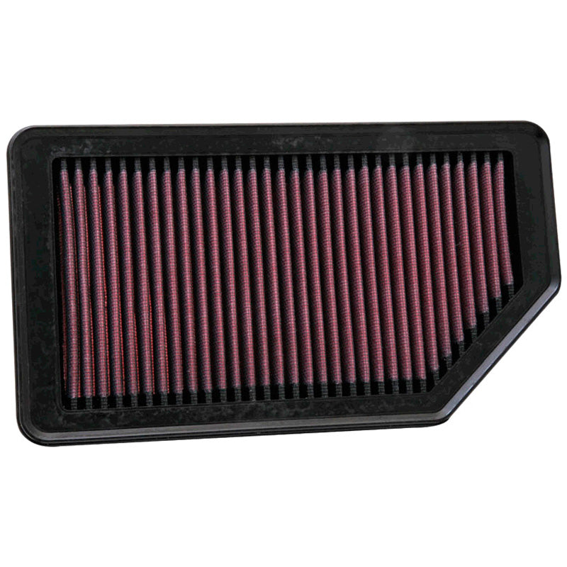 K&N, Panel filter, fits Hyundai Accent 1.4, 1.6 (2012-2016) / Veloster 1.6 (2011-2016) / Kia Rio 1.1, 1.4, 1.6 (2011-2015) / Rio5 1.6 (2012-2015) / Soul 1.6, 2.0 (2012-2016)