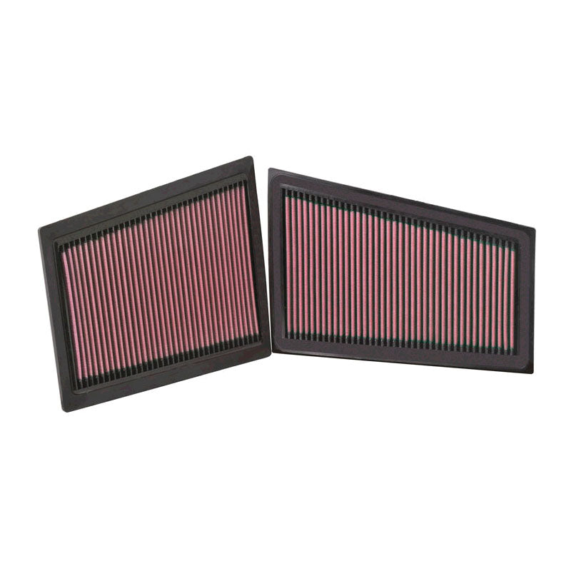 K&N paneelfilter, past op Mercedes C-Class W203 / CLS / E W211 / G / GL / ML / R / S CDi (set van 2) (33-2940)