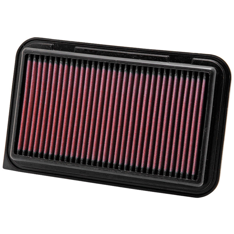 K&N Panel Filter, fits Suzuki Swift 1.2 2010-2017, Splash 1.2 except 86HP 2010-2014, Wagon R 1.2 2011-2017 / Opel Agila 1.2 2010-2015 (33-2974)