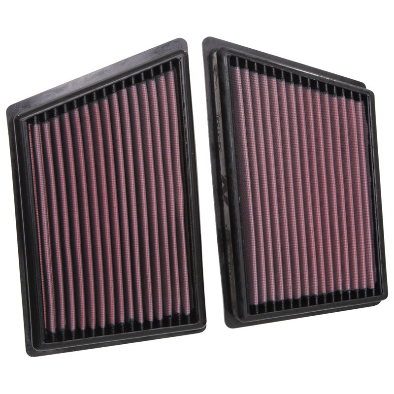 K&N Panel Filter, fits Porsche 911 3.0 2019- (set of 2 pieces) (33-3153)
