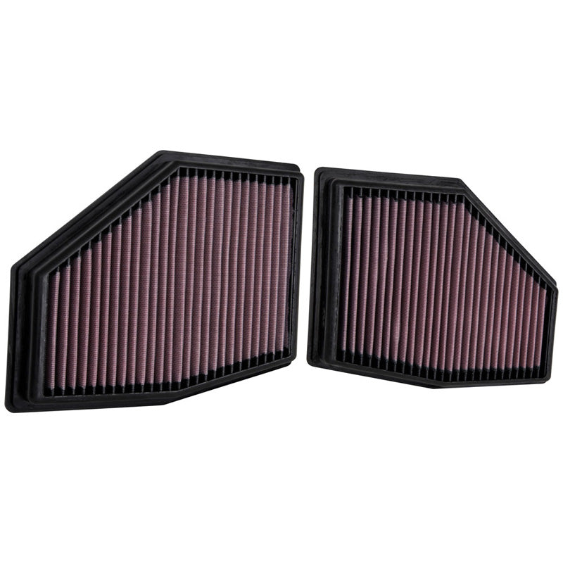 K&N Panelfilter, compatible avec BMW 750i xDrive 4.4 & M550i xDrive 4.4 2020- (lot de 2 pièces) (33-3155)