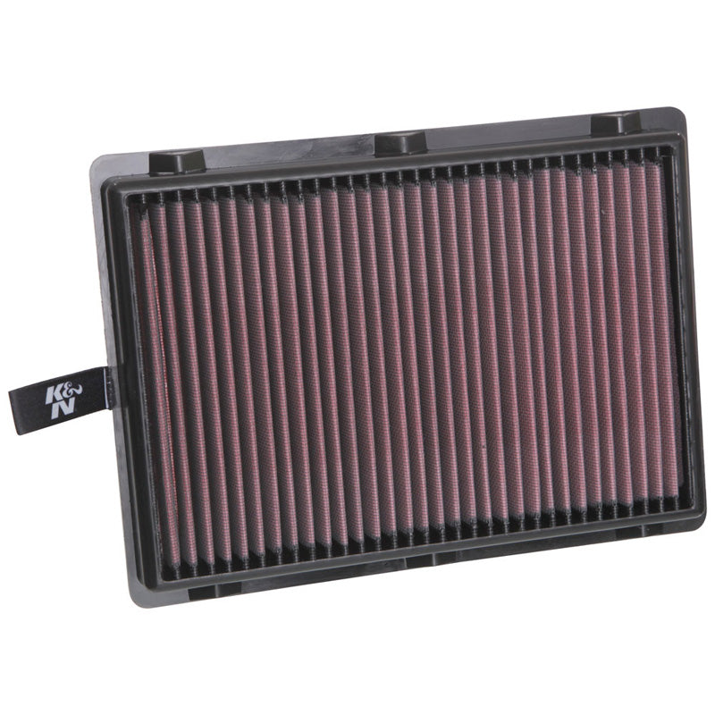 Filtre panneau K&N, compatible avec Kia Sorento 2.0/2.4/3.3 & Hyundai Santa Fe Sport 2.0/2.4 2016- (33-5075)