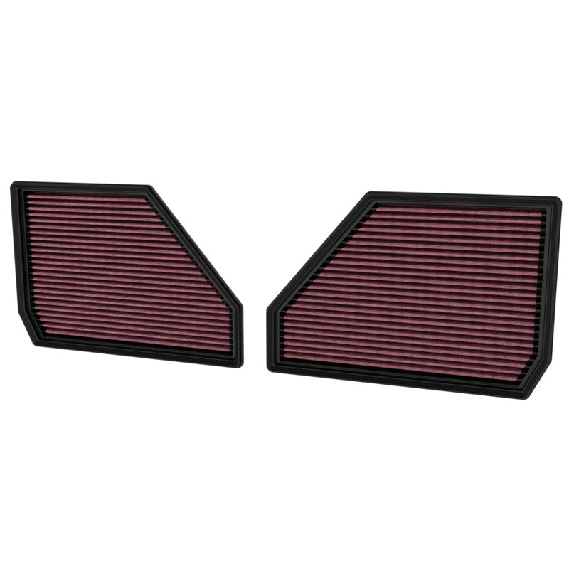 K&N, Panel filter, Fits BMW X5 (G05), X6 (G06), X7 (G07), XM (G09) 4.4L V8, Set of 2 pcs, 33-5144