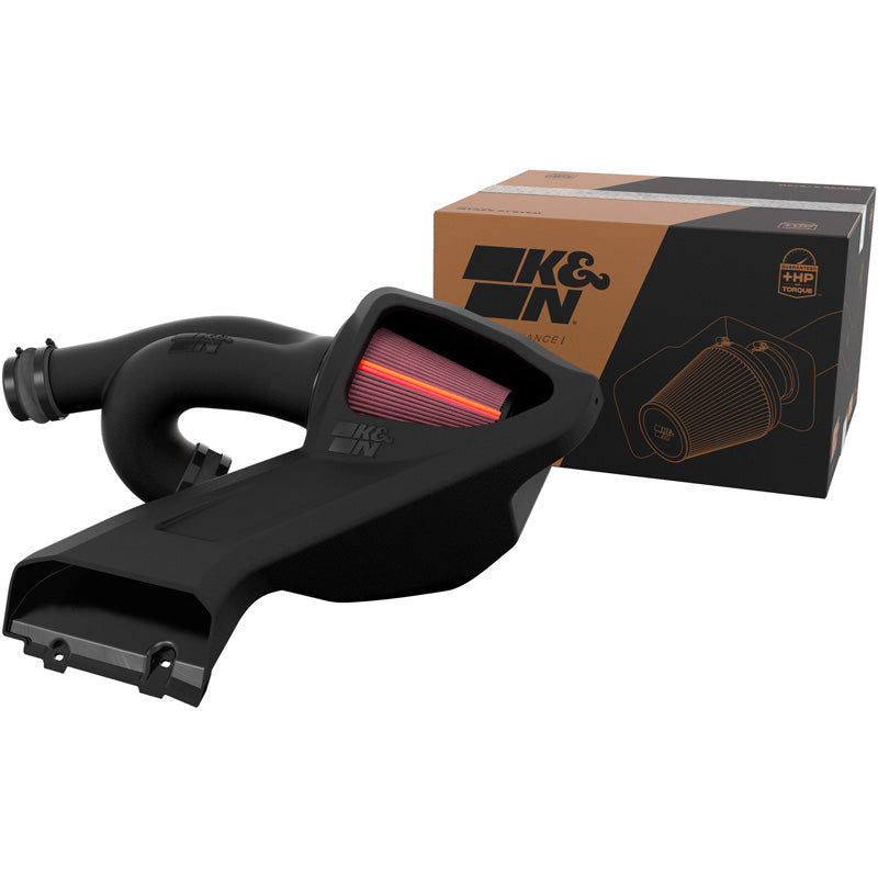 K&N, prise d'air, système d'admission d'air froid NextGen, convient à Ford F150 & F150 Raptor 2.7L/3.5L V6 (2021-)