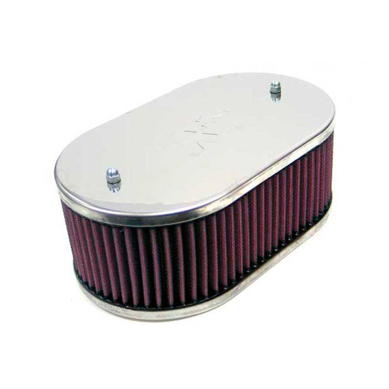 K&N, filtre panneau, Large Oval, compatible avec Weber 32/36 DGV/DGAV/DGMS, 38 DGAS/DGAR, hauteur d’ensemble 65mm (56-9075)