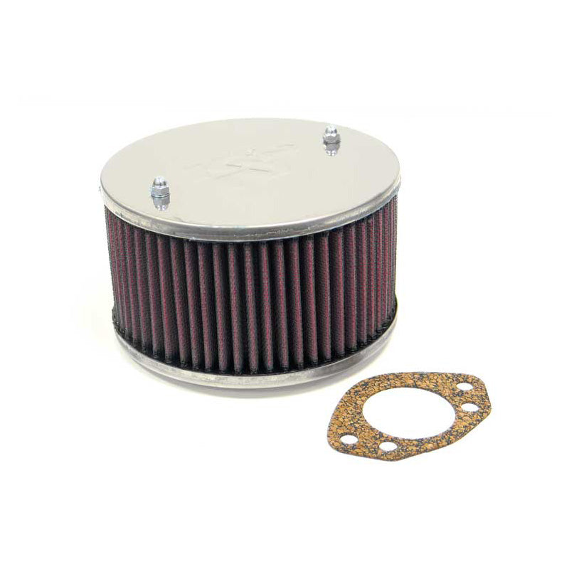 K&N Custom Racing Assembly Round, past op SU/SU Hitachi 1.75'' H6/HS6, centraal gat, montagehoogte 85mm (56-9098)