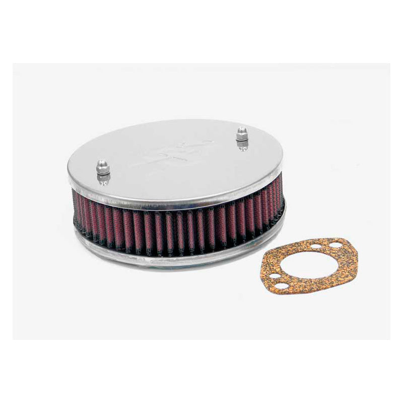 K&N Custom Racing Assembly Round, fits SU/SU Hitachi 1.5'' HS4/HIF4/HIF38, Offset Hole, Assembly height 47mm (56-9128)