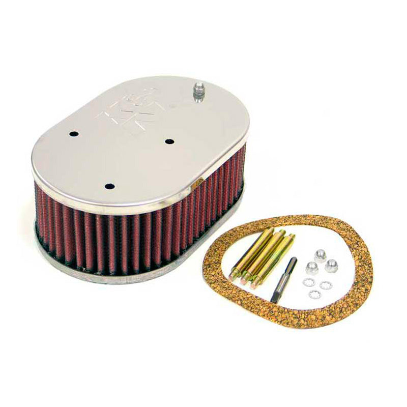 K&N custom racing-assemblage klein ovaal, geschikt voor Pierburg 2E, assemblagehoogte 65mm (excl Ford) (56-9159)