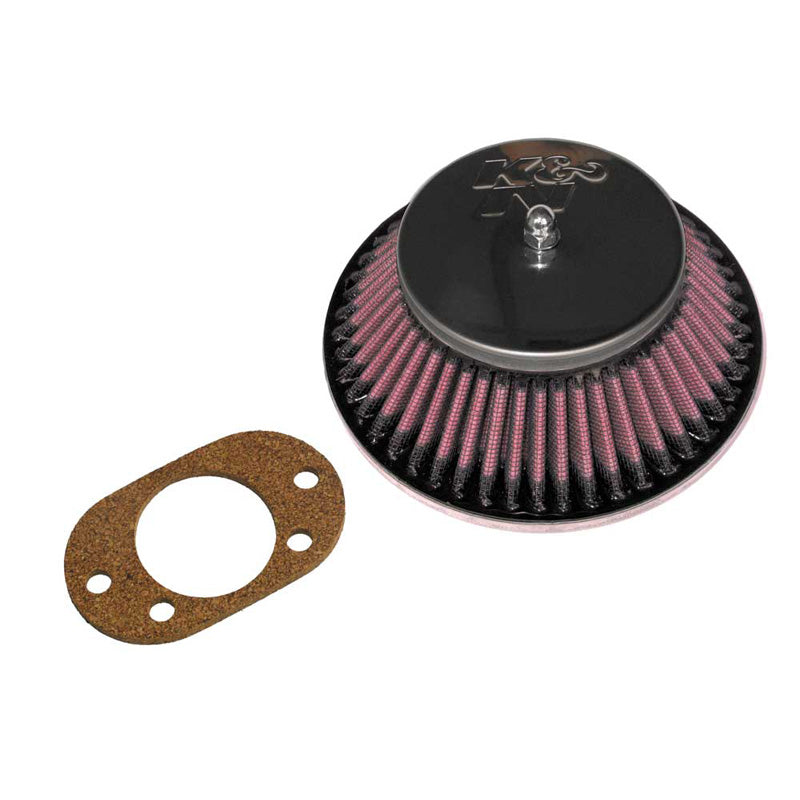 K&N Custom Racing Assembly Round Taper, convient pour SU/SU Hitachi 1.75'' HIF6/HIF44/ 2'' HIF7, trou décalé, hauteur d'assemblage 52mm (56-9330)