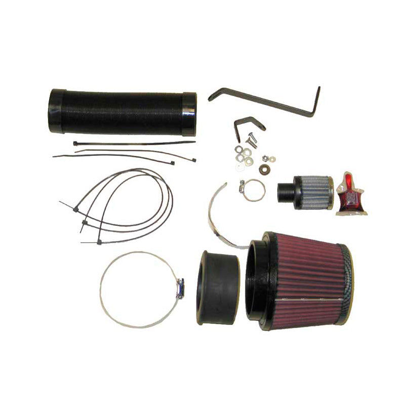 Kit d'admission d'air haute performance K&N, compatible avec Audi A4 1.8 Turbo + Quattro 12/00-6/02 (57-0593)