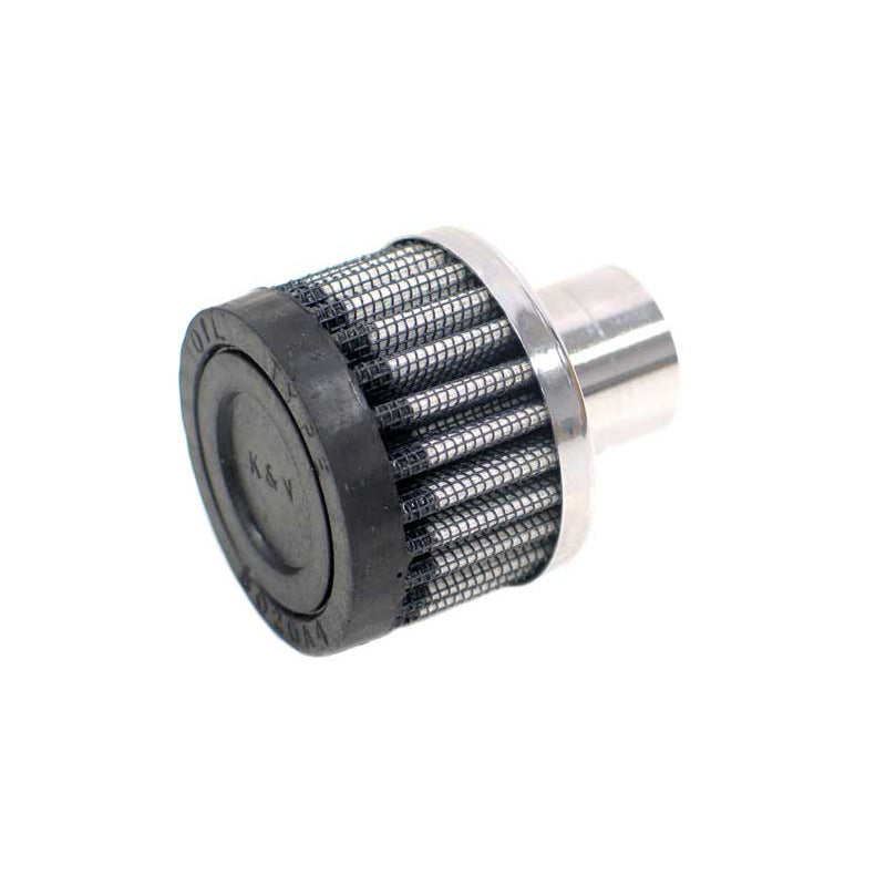 K&N filtre de reniflard de carter - base en acier - bride 25mm (62-1040)