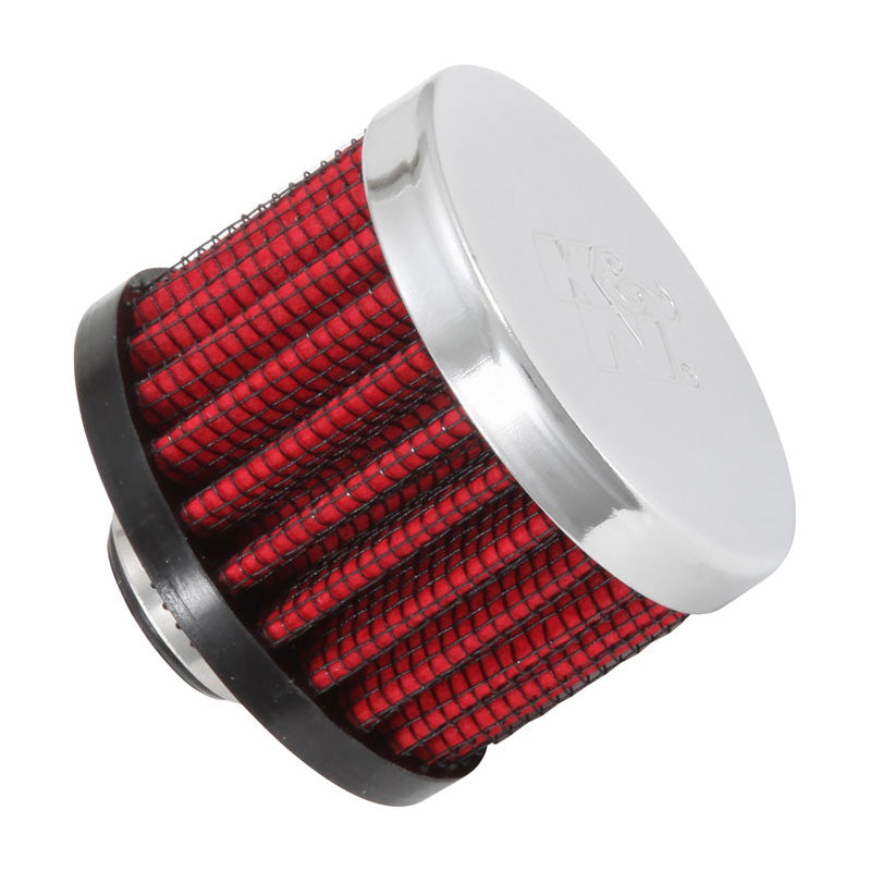 K&N filtre de reniflard de carter - base en caoutchouc - bride 10mm (62-1320)