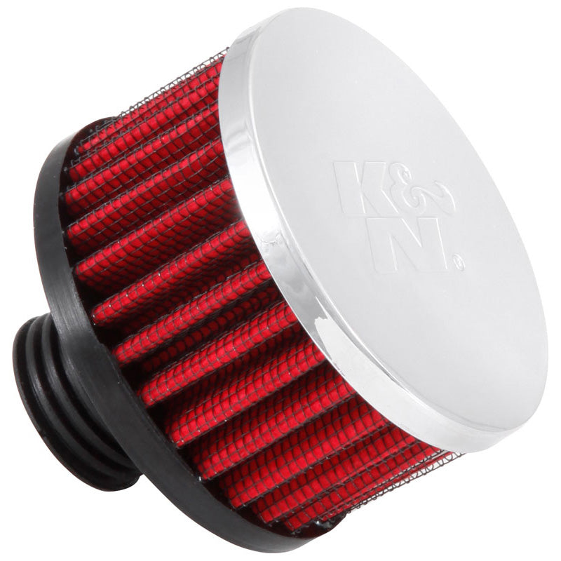 Filtre de ventilation de carter K&N - base en caoutchouc - bride de 13 mm (62-1495)