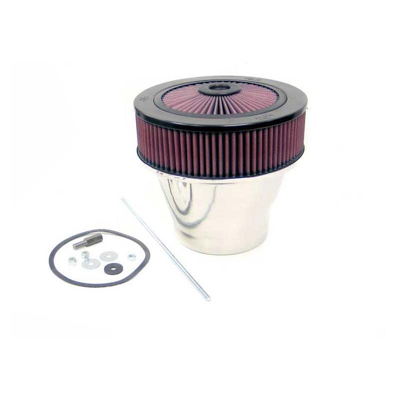 K&N, assemblage supérieur X-Stream, bride de 130mm, diamètre intérieur de 203mm, hauteur de 210mm - Velocity Stack (66-3160)