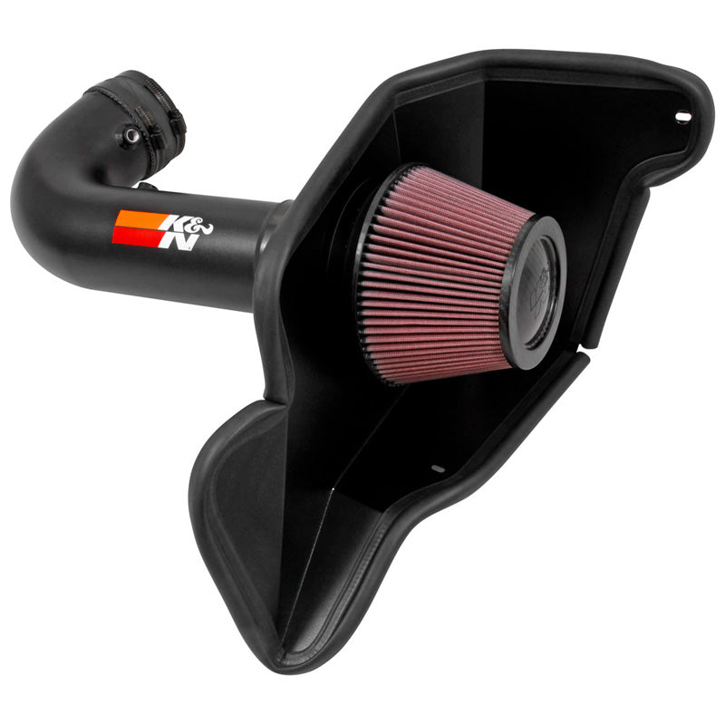 K&N Typhoon Kit, Fits Shelby Mustang GT350/R 5.2 V8 2016-2019 - Textured Black (69-3538TTK)