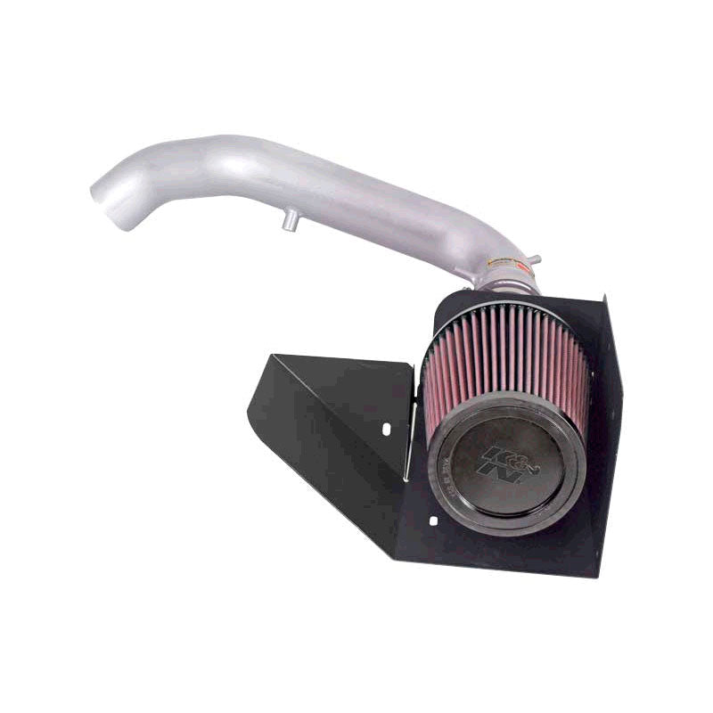 K&N Typhoon Kit, convient pour Volvo C30/S40/V50 L5-2.5L 2004-2012 - Argent (69-9000TS)