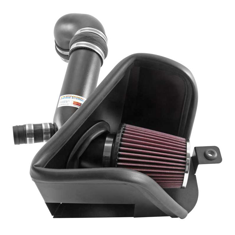 K&N Typhoon Kit, Fits Audi A3/S3/Q3 2.0 2017-2020 & VW Arteon/Golf R/GTI/Jetta Gli 2.0L & Golf/Golf SportWagen 1.8L (USA) 2015-2020 - Textured Black (69-9506TTK)