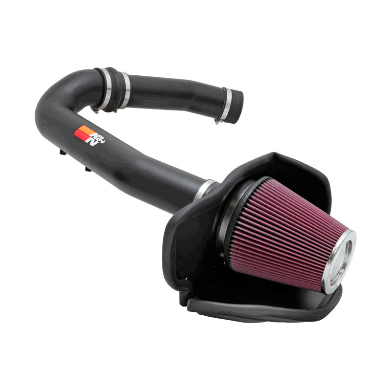 K&N High Performance Air Intake Kit, fits Jeep Grand Cherokee & Dodge Durango 3.6L V6 2011-2015 - Textured Black (77-1560)