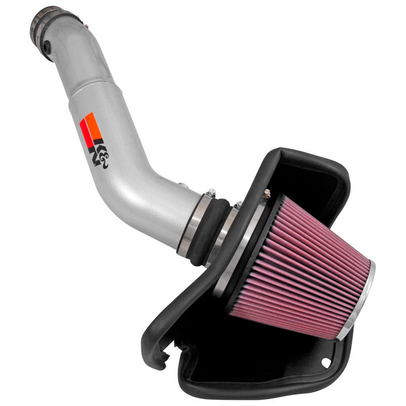 K&N High Performance Air Intake Kit, Fits Jeep Grand Cherokee & Dodge Durango 3.6L V6 2016- - Silver (77-1572KS)