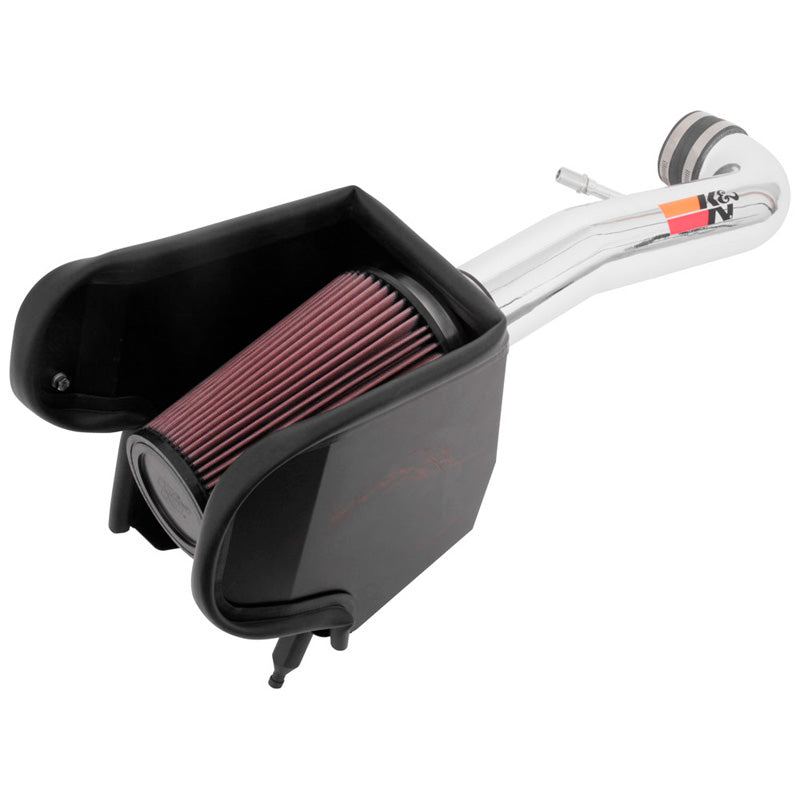 K&N High Performance Air Intake Kit, Fits Jeep Wrangler JL/Gladiator 3.6L V6 2018- (77-1576KP)