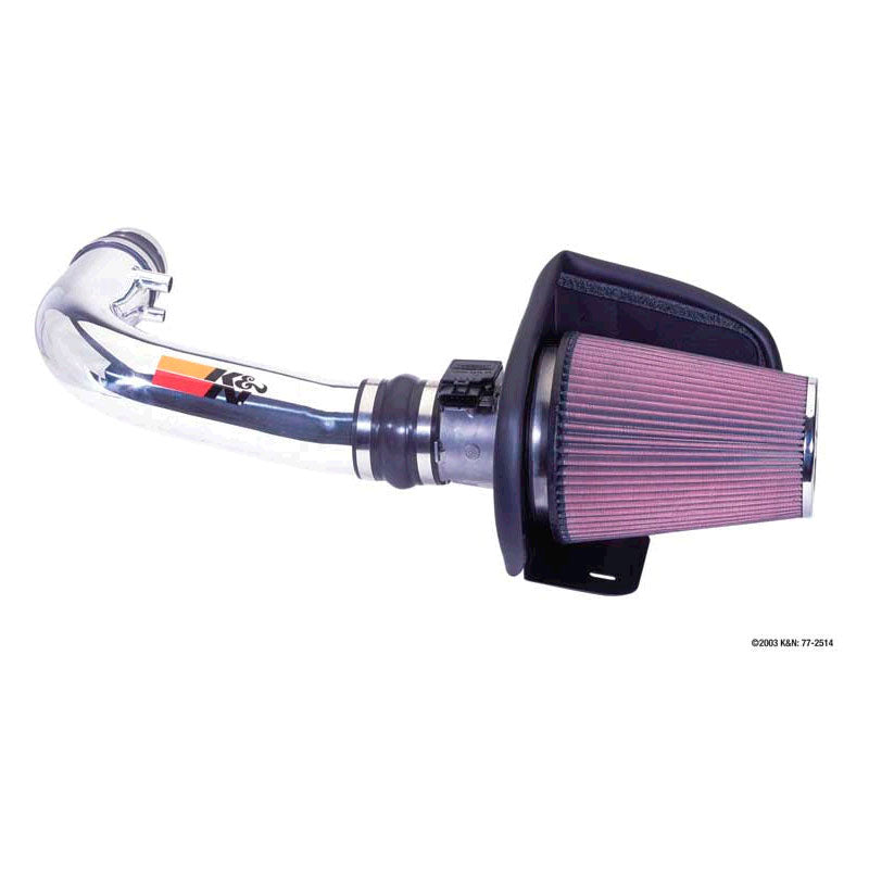 K&N High Performance Air Intake Kit, Fits Ford F150/Expedition/Lobo V4.6L/5.4L V8 1997-2004 (77-2514)