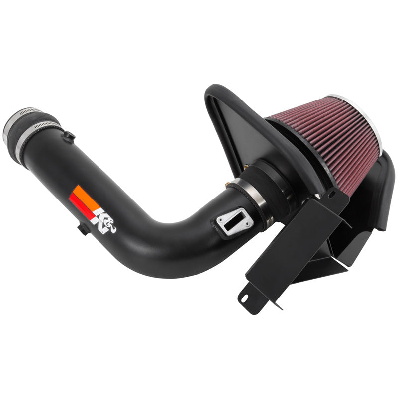 K&N High Performance Air Intake Kit, past op Ford Flex/Taurus 3.5L V6 excl. Turbo 2013-2019 - Zwart (77-2576KTK)