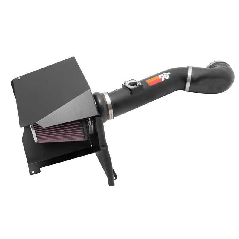 Kit d’admission d’air haute performance K&N, compatible avec Chevrolet Silverado/GMC Sierra 2500 HD/3500 6.0L V8 2011-2013 - Textured Black (77-3076KTK)