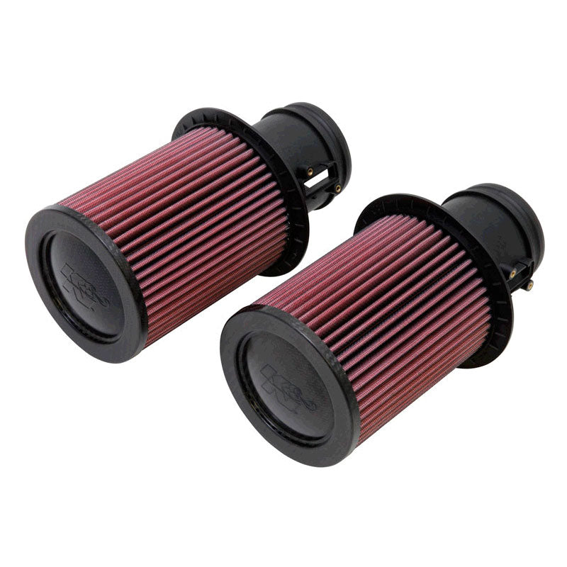 Filtre panneau K&N, compatible avec Audi R8 5.2L V10 2009-2012 (lot de 2) (E-0669)