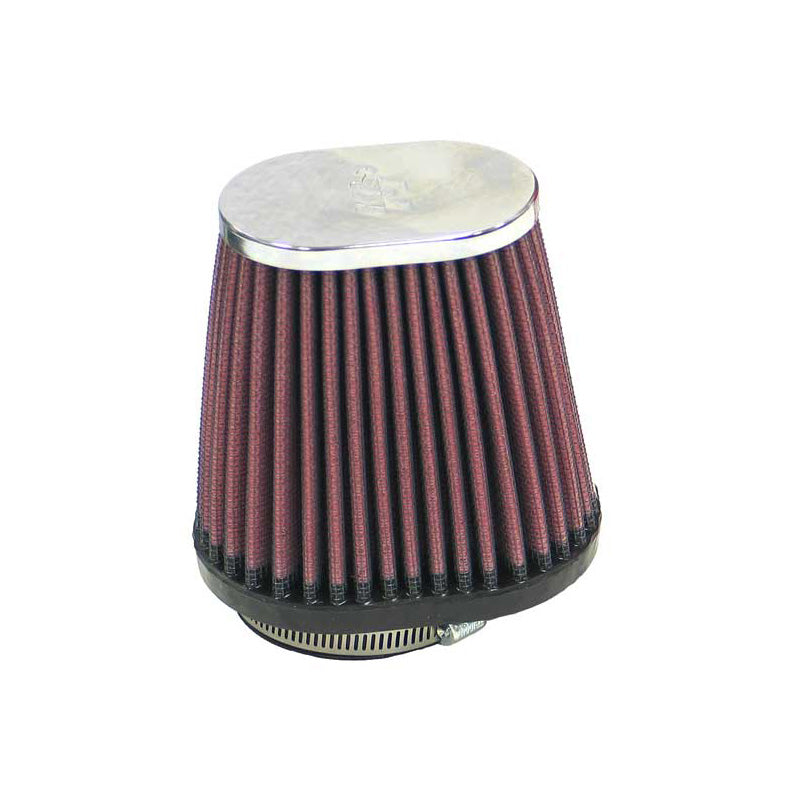 K&N Filtre à air ovale/conique universel bride décalée de 54 mm, base de 102 mm x 76 mm, sommet de 76 mm x 51 mm, hauteur de 102 mm (RC-2890)