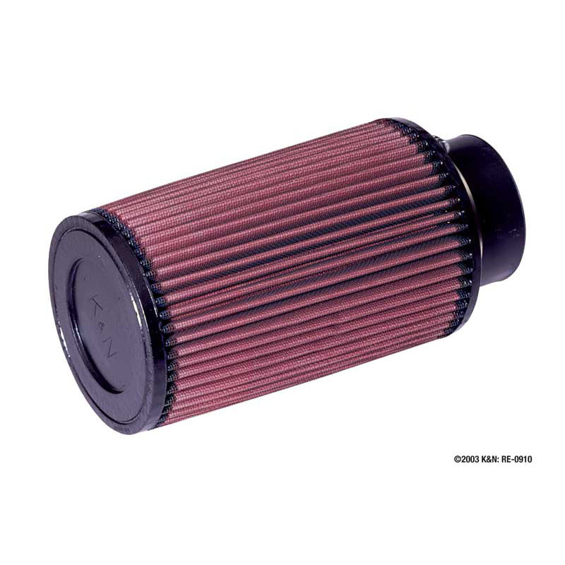 K&N Filtre à air conique universel 76mm de collerette, 127mm de base, 117mm de sommet, 203mm de hauteur (RE-0910)