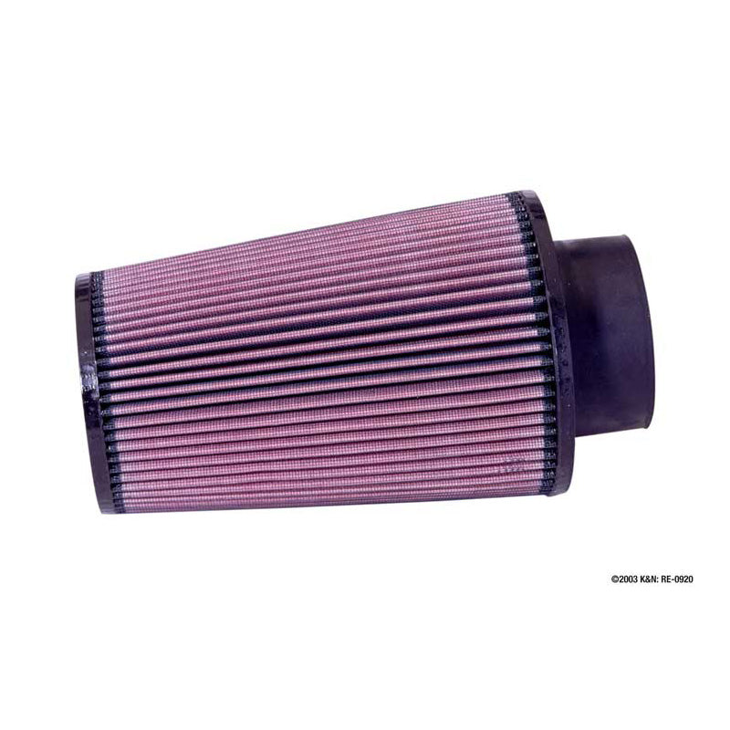 K&N Filtre à air conique universel bride de 89 mm, base de 152 mm, sommet de 117 mm, hauteur de 229 mm (RE-0920)